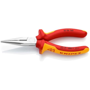 Knipex 25 06 160 Pliers Side Cutting Snipe Nose Side Cutter chrome-plated 6.3 in
